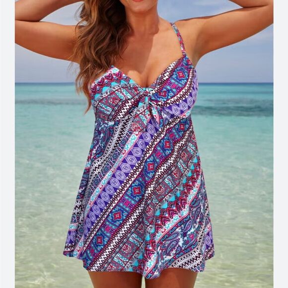 NWT Swimsuits For All Swimdress(size 8 C/D) - Picture 1 of 13